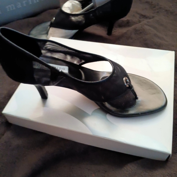 ANN MARINO BLACK HIGH HEELS - Picture 3 of 16